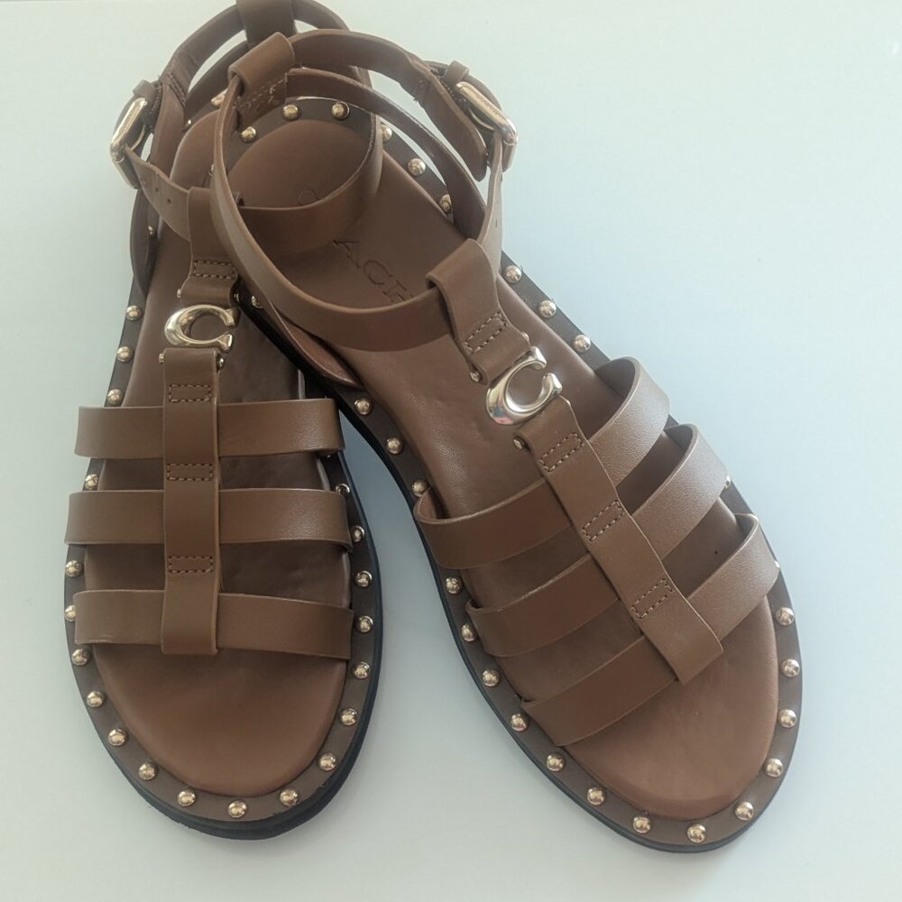 Coach Leather Sandals